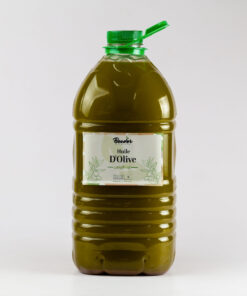 Huile d'Olive Vierge de Chyadma 5L – Huile d’olive pure et naturelle, extraite à froid, issue des oliveraies de Chyadma au Maroc.
