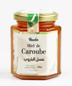 Miel de Caroube Pur - Richesse Naturelle et Bienfaits Santé 0,25 kg